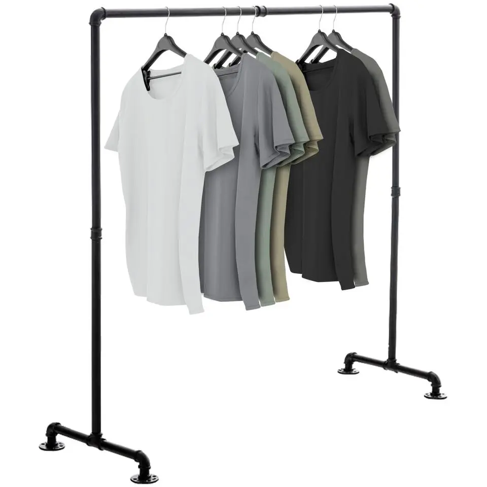 CLP Kledingrek Jersey 150x150x55 cm - zwart
