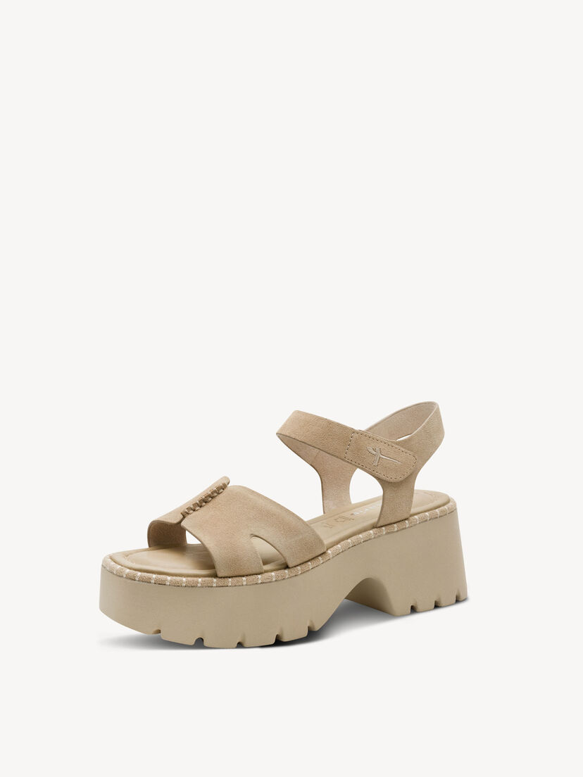 Leren Sandaaltje - beige