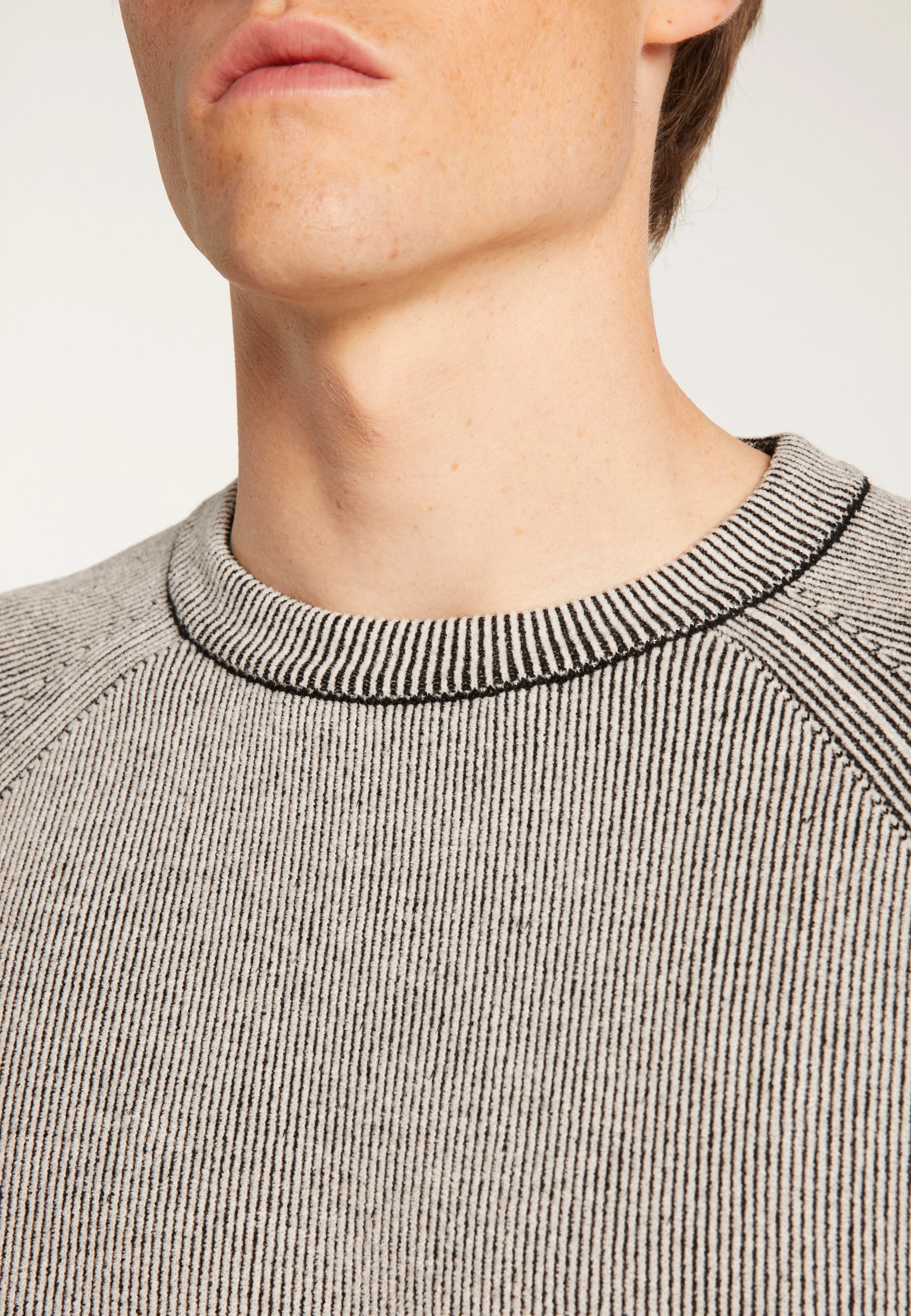 TINOAH24 - Pull col rond en laine velours | Bleu