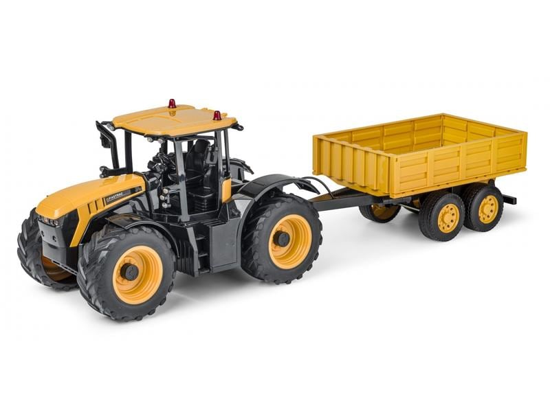 Carson Traktor JCB Fastrac mit Anhänger RTR, 1:16 Ferngesteuerter Traktor mit Licht und Sound