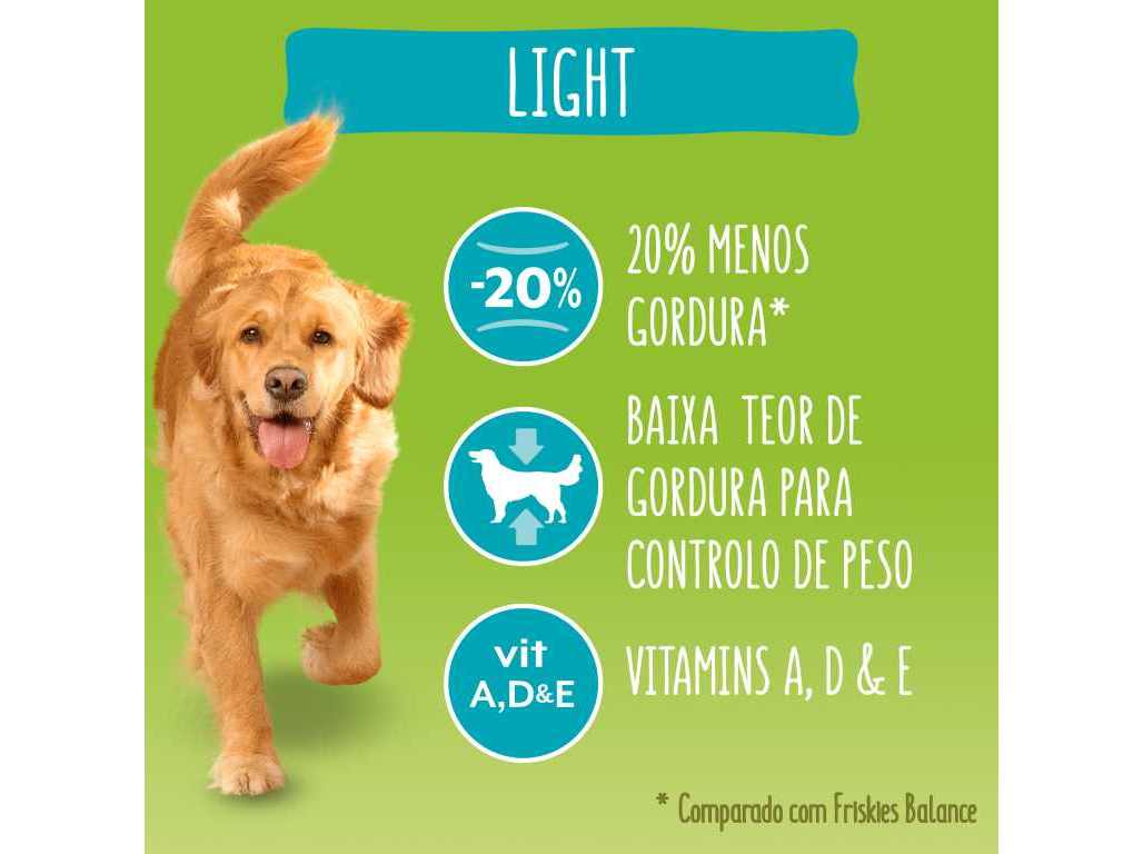 RAÇÃO PARA CÃO FRISKIES LIGHT COM FRANGO 3KG