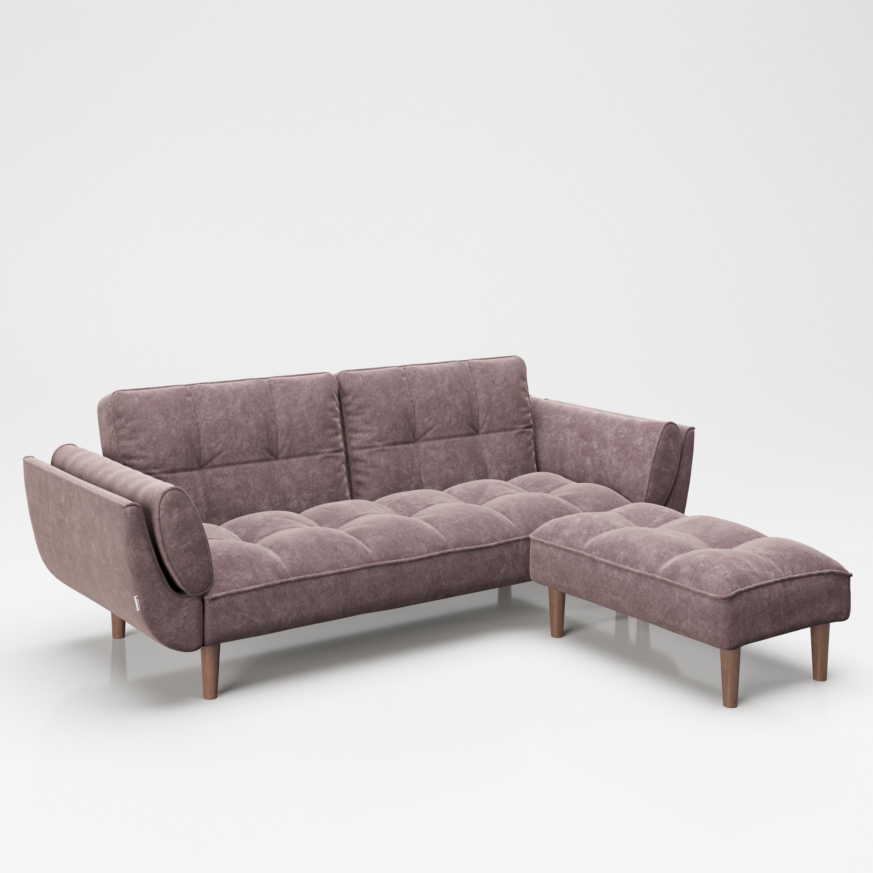 PLAYBOY - SET Sofa mit Fussablage 