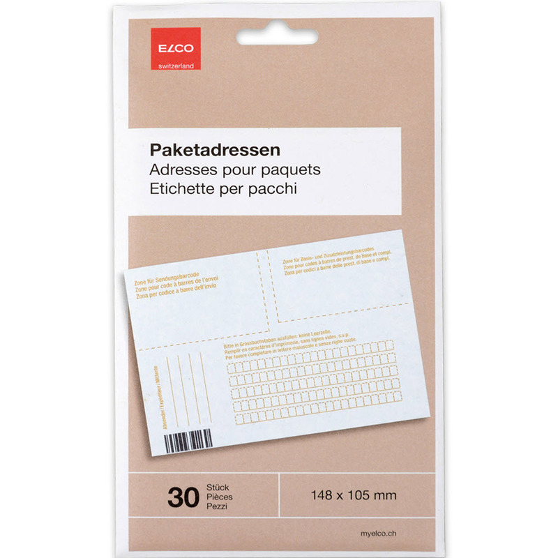 Elco Paketadressen, 75010.00, 148 x 105 mm, 30 Blatt
