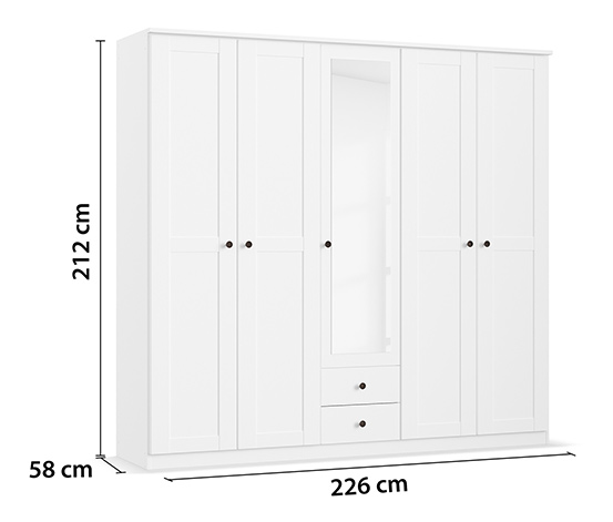 rauch Kleiderschrank »ROSENHEIM«, 5-türig