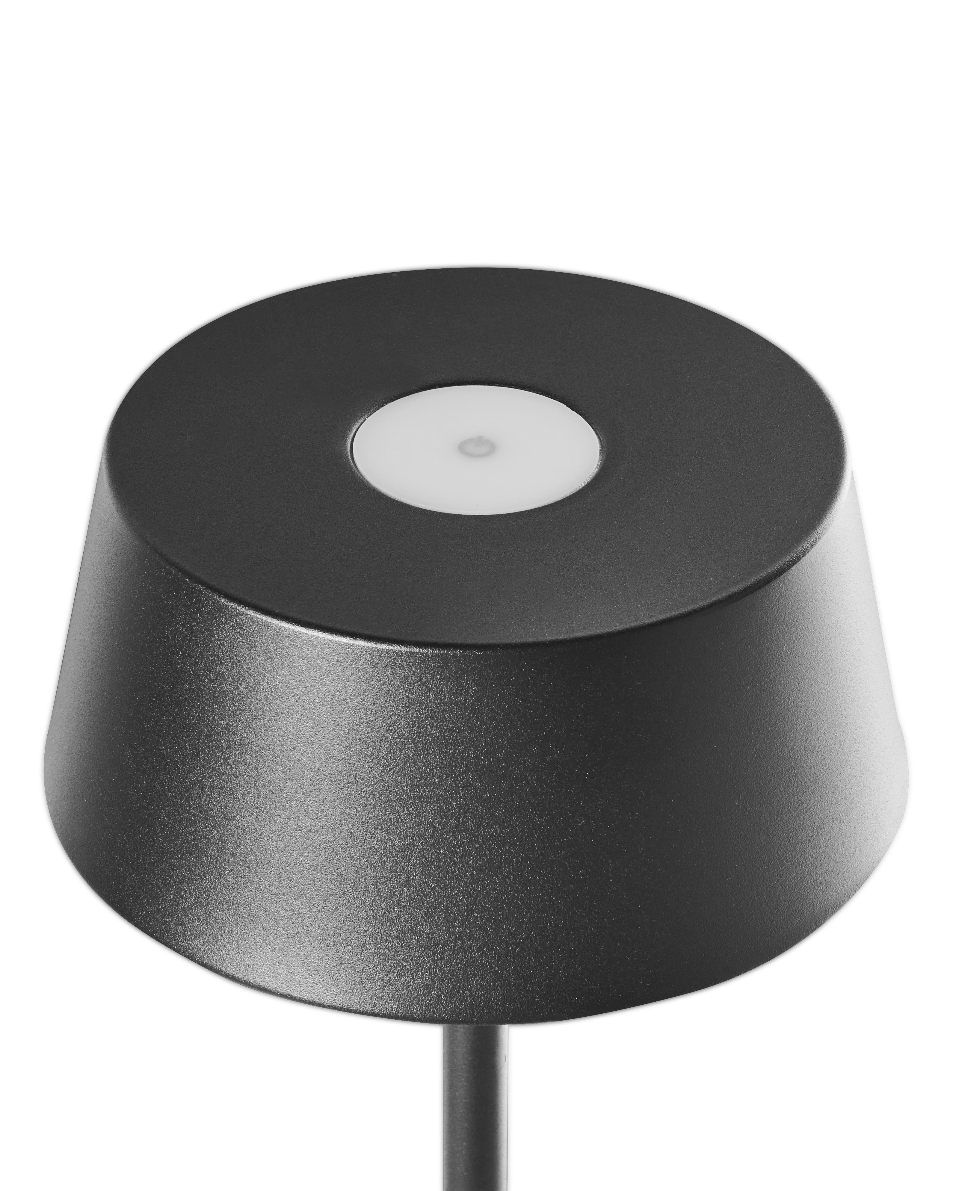 LED draadloze tafellamp GUDER met dimmer Metaal Zwart