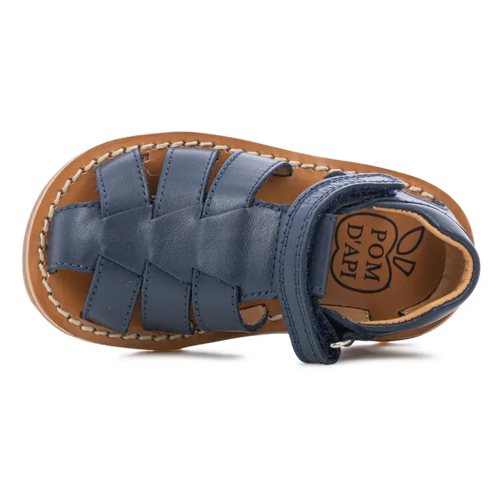 Pom d'Api Sandales Waff Papy | Bleu
