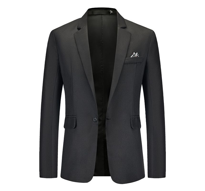 Sheck - Effen blazer met één knoop