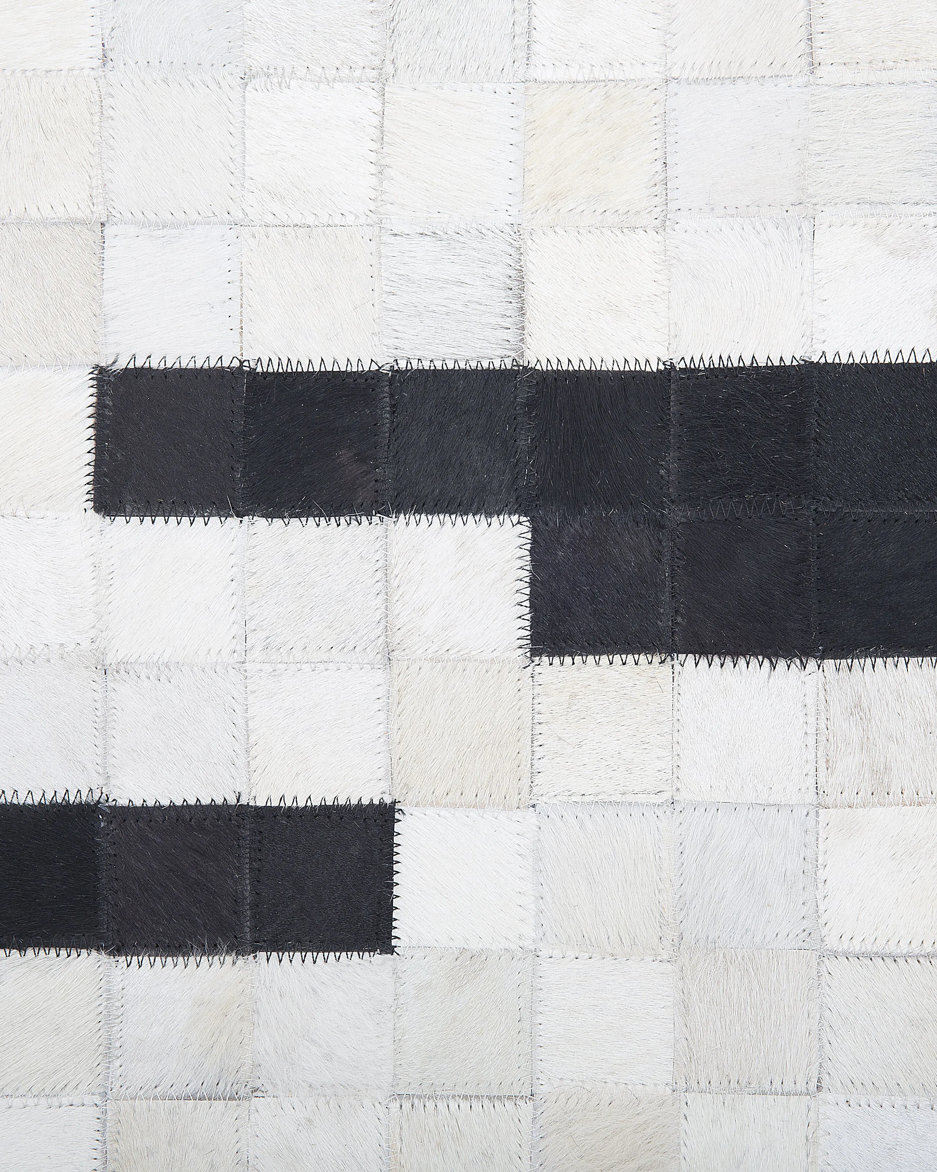 Vloerkleed BOLU Zwart 160 x 230 cm Leer