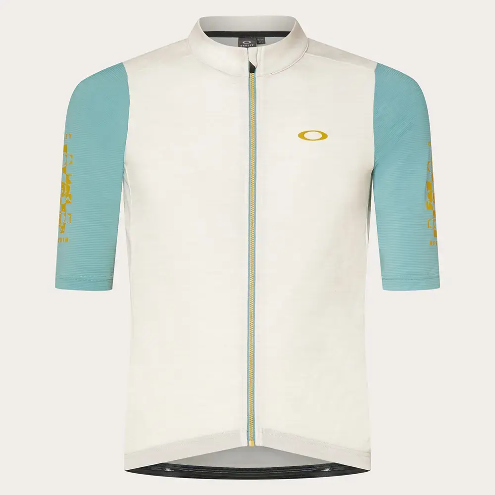 Oakley Off Grid 2.0 Gravel Fietsshirt Korte Mouwen Lichtblauw/Grijs Heren