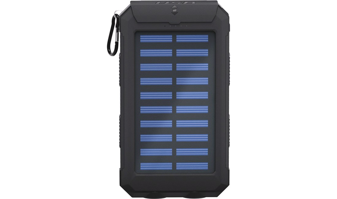 Powerbank 8000 mAh med solcelle-boost