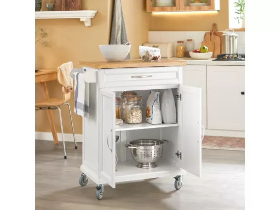 Desserte Chariot De Cuisine De Service Meuble De Rangement Roulant, Fkw13-wn