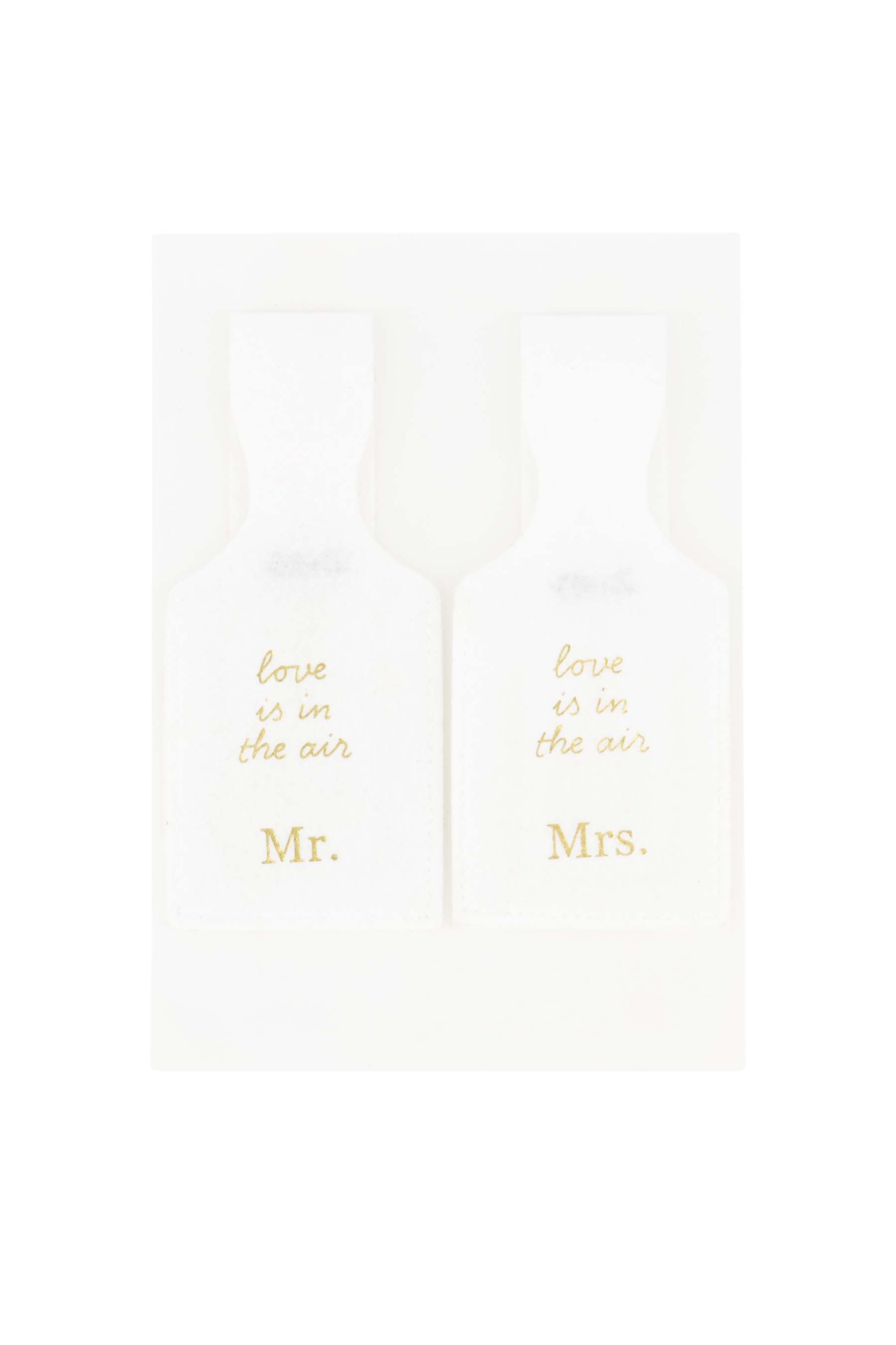 set van 2 kofferlabels Mr & Mrs