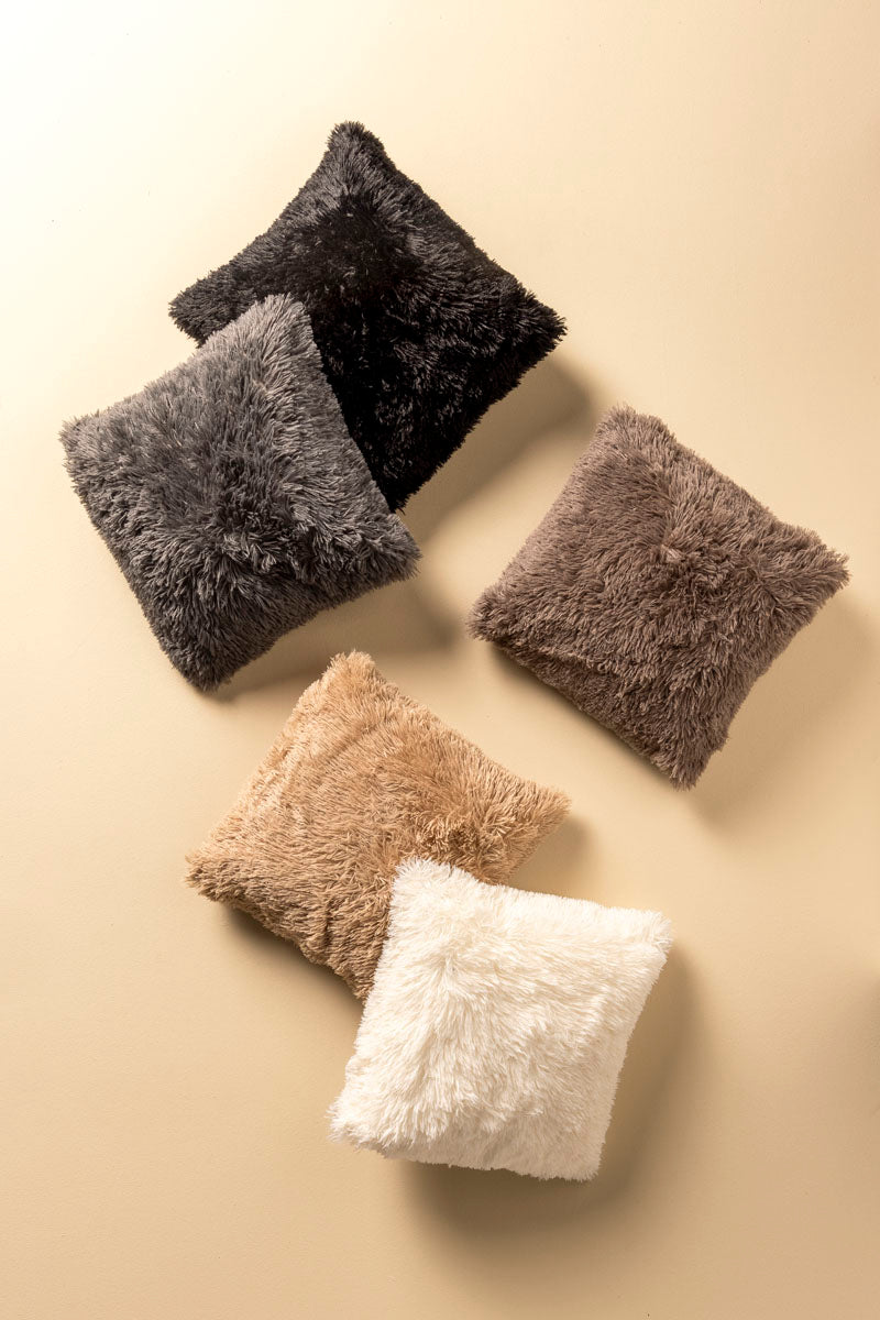 Dutch Decor sierkussen Fluffy - 45x45 cm Pumice Stone