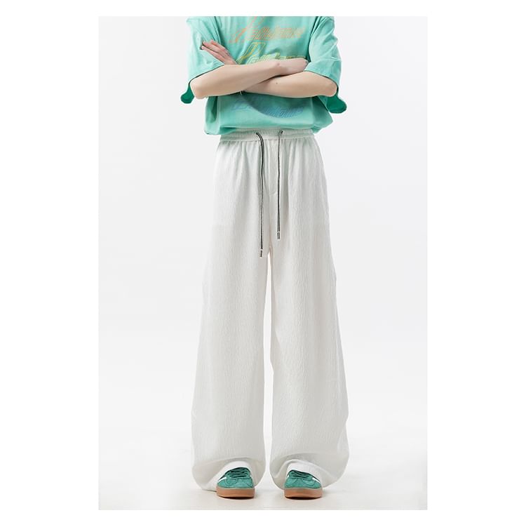 Priam - Hoge taille effen wijde broek