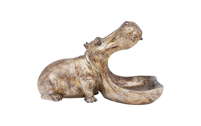 Kare Design Dekofigur »Hungry Hippo Gold«
