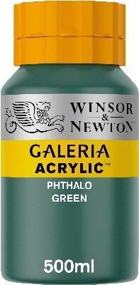 Winsor & Newton - Akrylmaling - Phthalo Green 500 ML