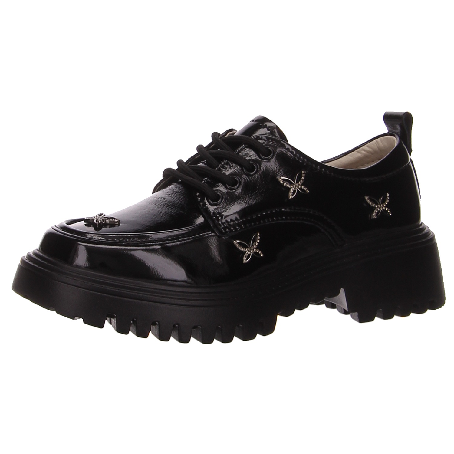 HBH Schnürschuhe schwarz schwarz