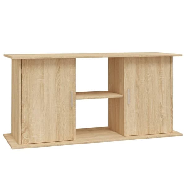 vidaXL Akvariumstativ sonoma eik 121x41x58 cm konstruert tre