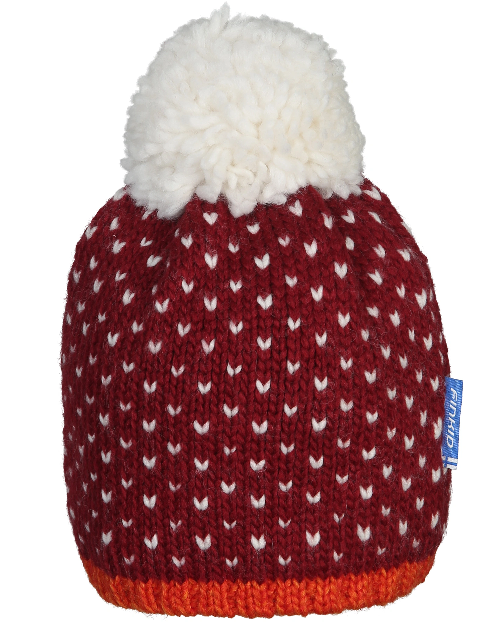 Strickmütze PEKONI in beet red/fox