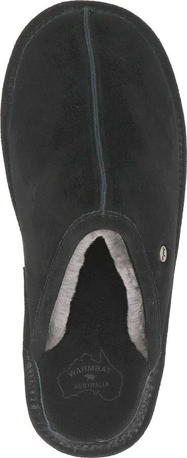 Warmbat Australia Barron suède pantoffels zwart