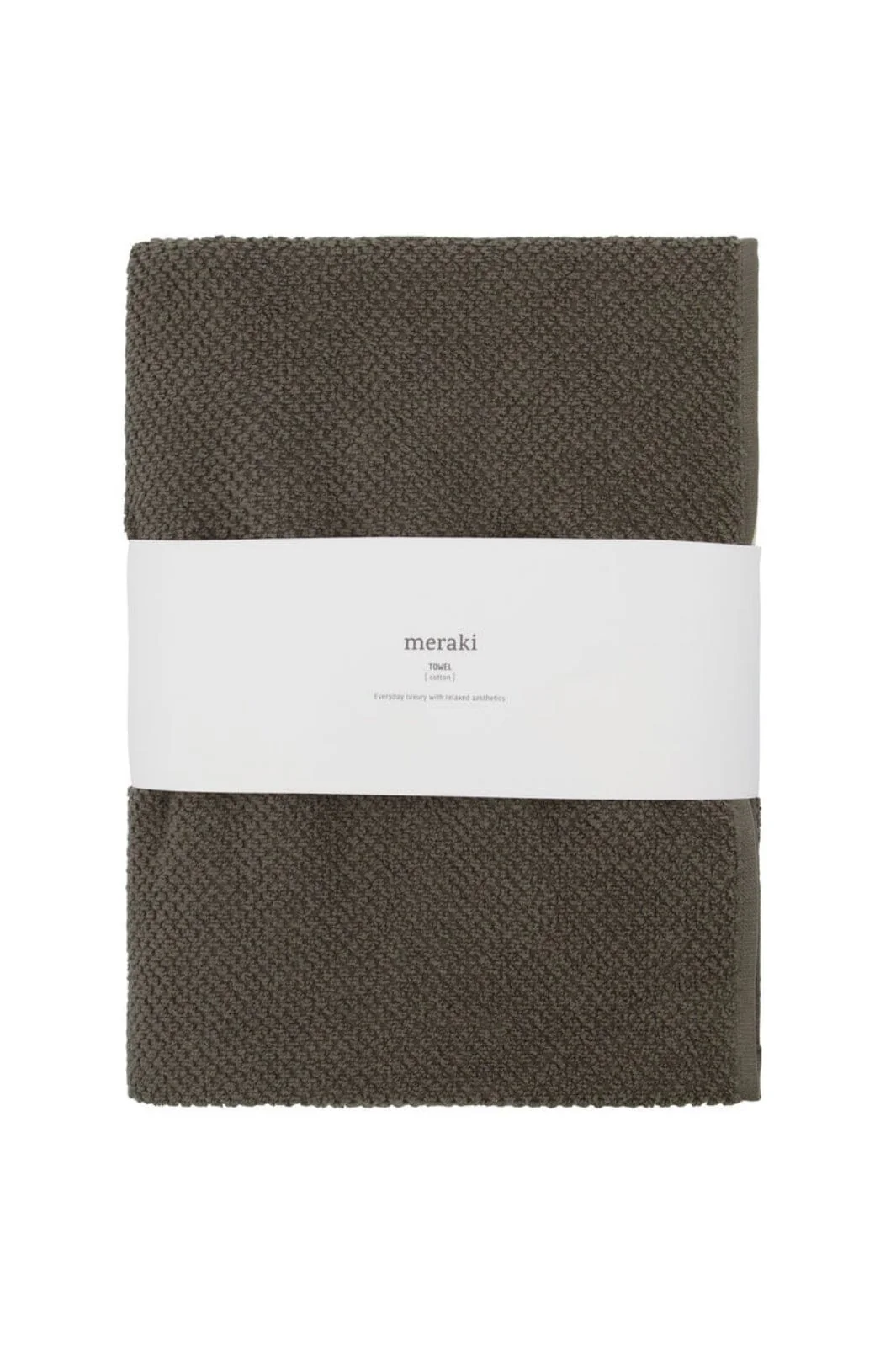 Meraki Håndklæde, Solid, 70 x 140, Army