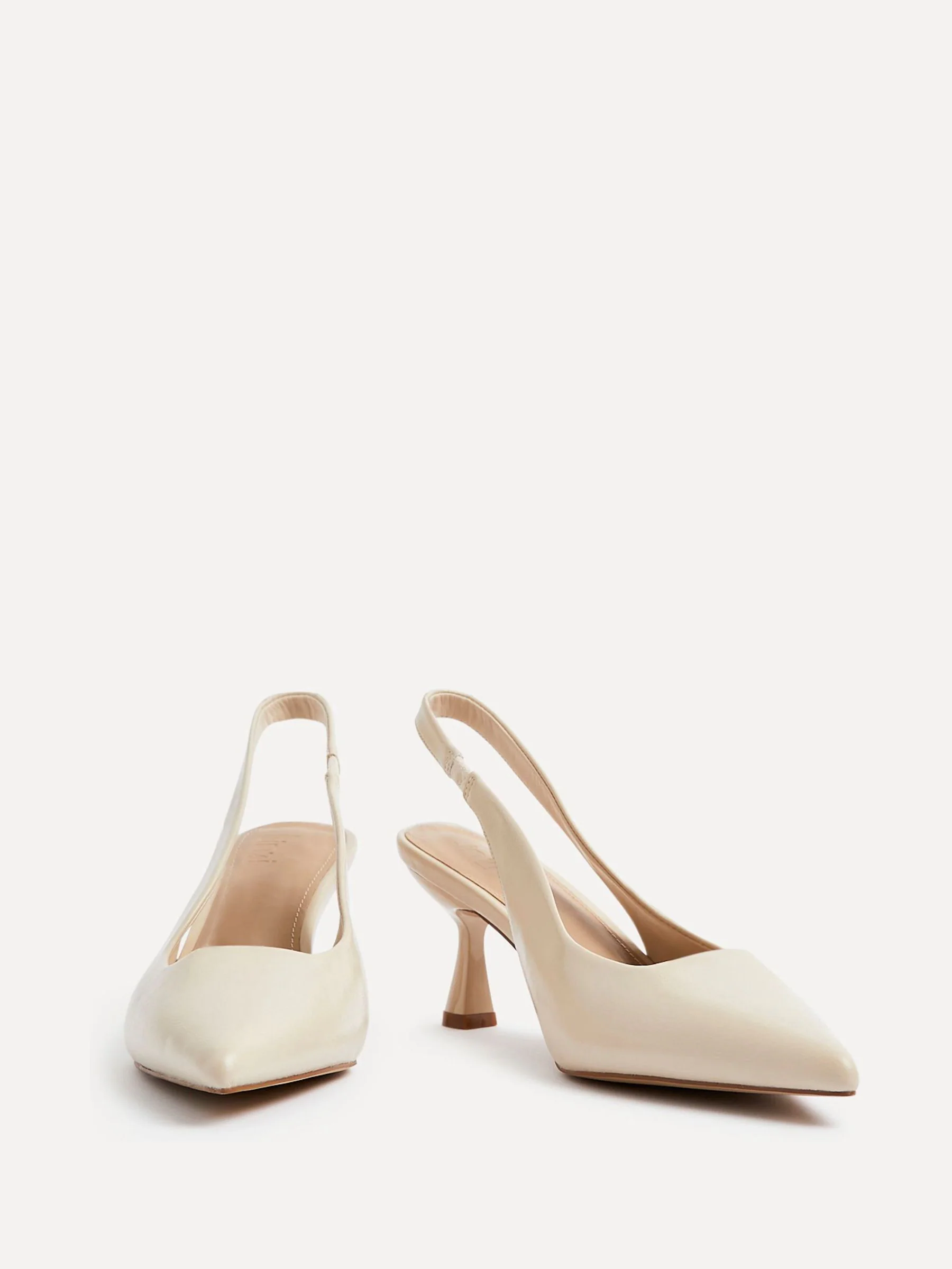 Beige - Linzi Presley pumps met naaldhakken en spitse neus