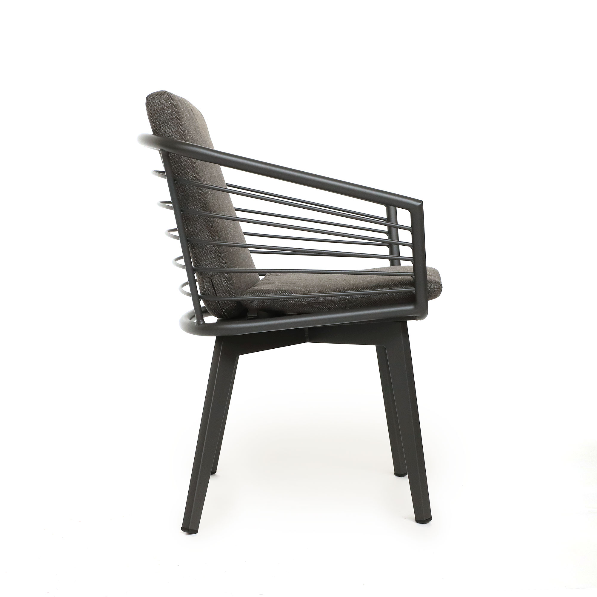 Armsessel 'Leevsen' aus Aluminium, anthrazit, B 56 cm, L 60 cm, H 76 cm günstig bestellen