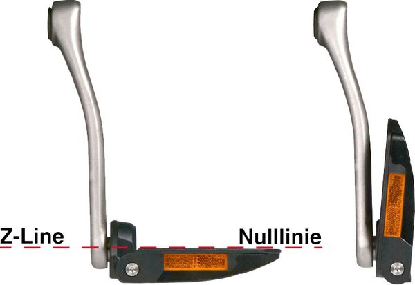 Z.1 Z-LINE URBAN Faltpedal  schwarz