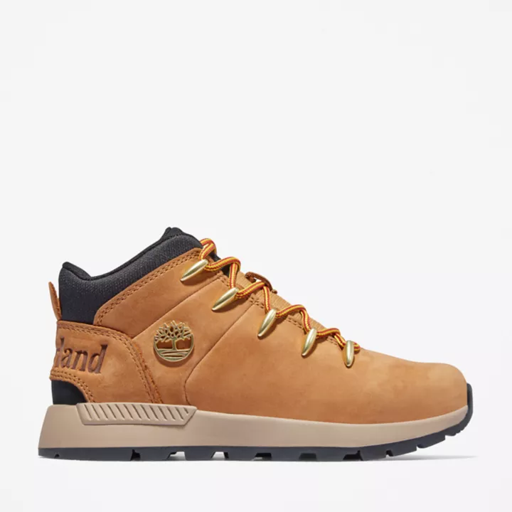 Bota de caminhada Sprint Trekker infantil na cor amarela
