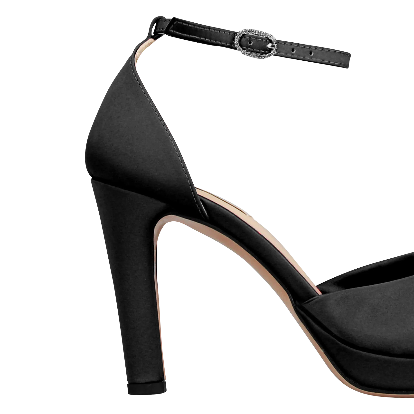 JOY - Sandales à talon en coton mélangé | Noir