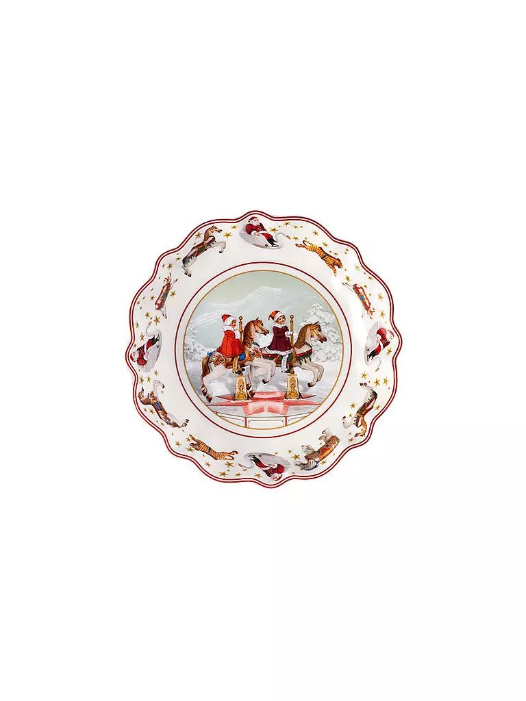 VILLEROY & BOCH Jahresschale klein 2024 16cm ANUAL CHRISTMAS EDITION bunt
