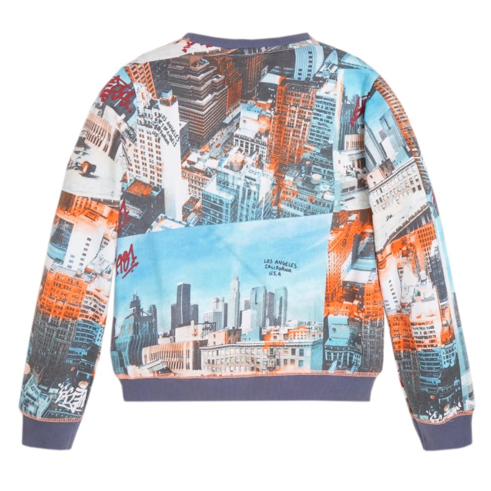 Guess Sweat Multicolore Imprimé Enfant Sweat Guess