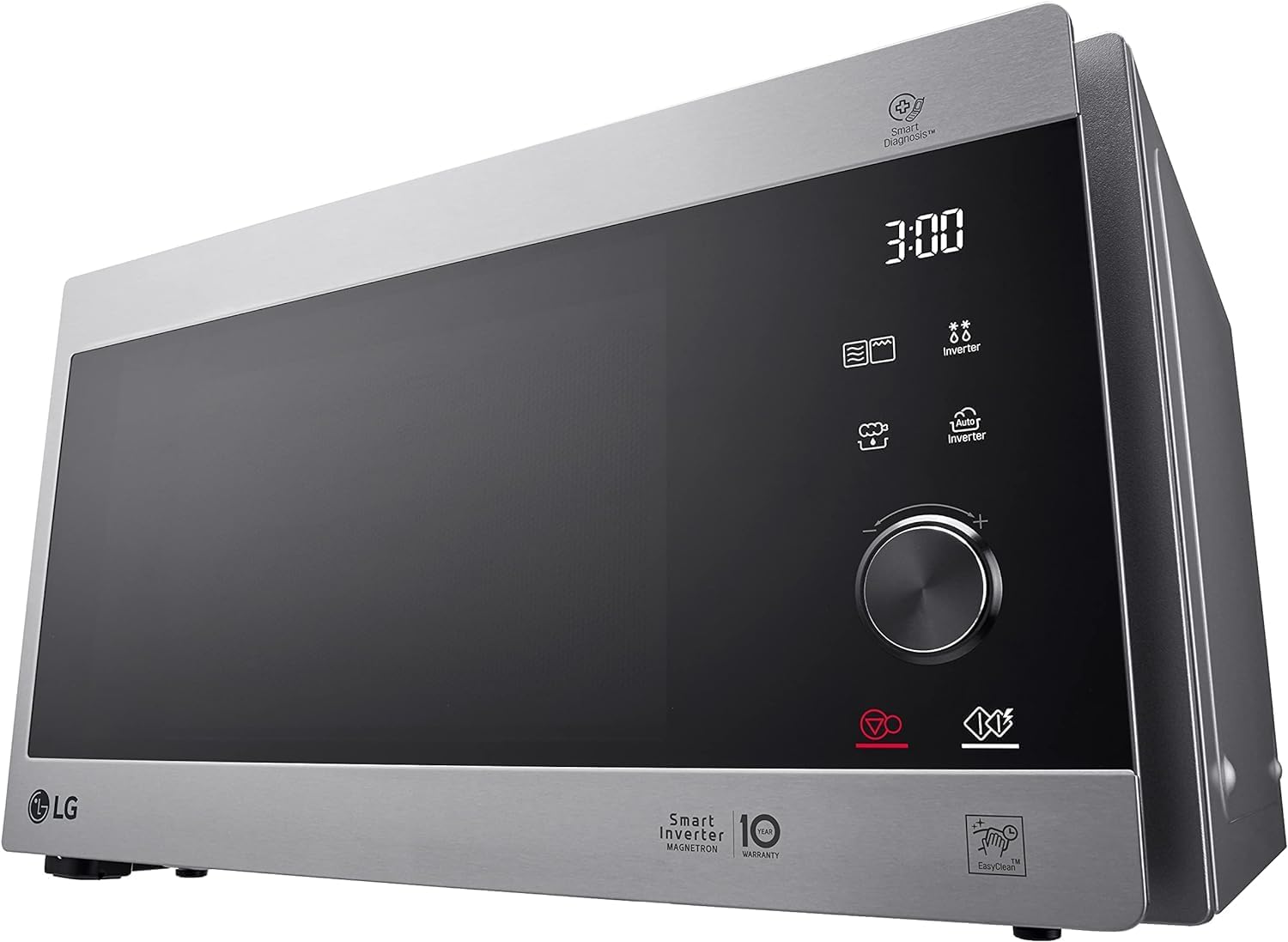 LG Electronics MH 6565 CPS Mikrowelle / 47.6 cm/akustisches Signal bei Programmende/edelstahl