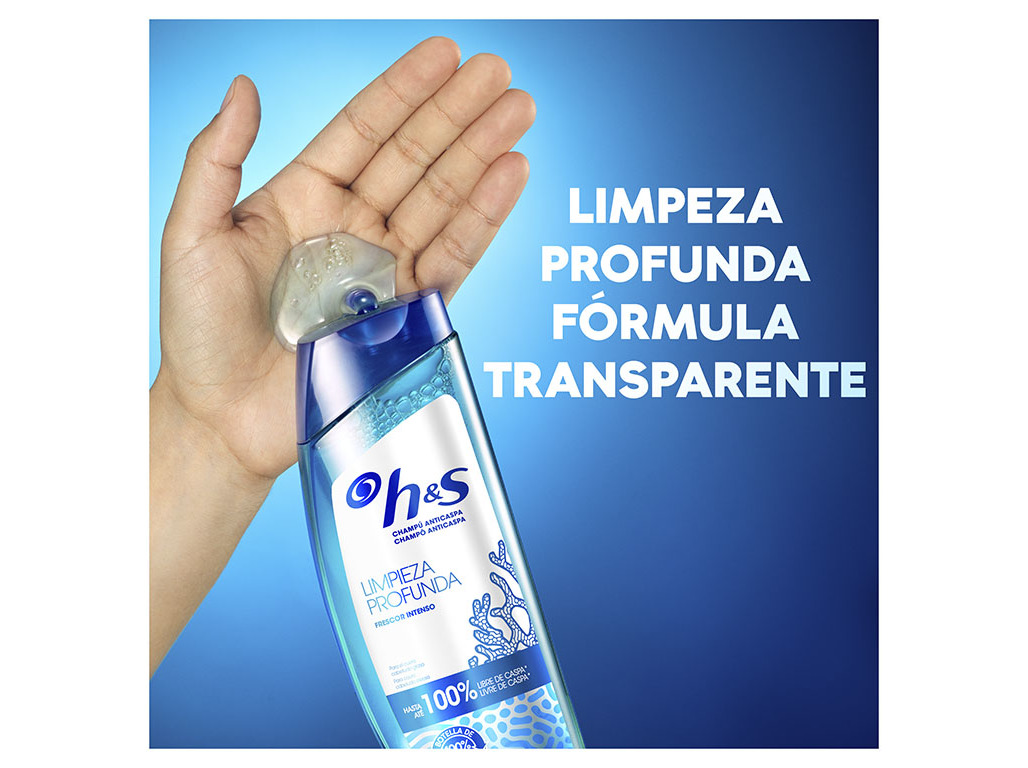 CHAMPÔ H&S ANTI-CASPA TRANSPARENTE DETOX 300ML