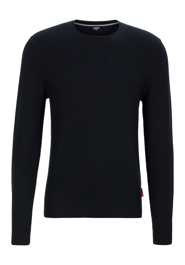 Joop Jeans Rundhalspullover »Hajon«, mit Strukturmuster