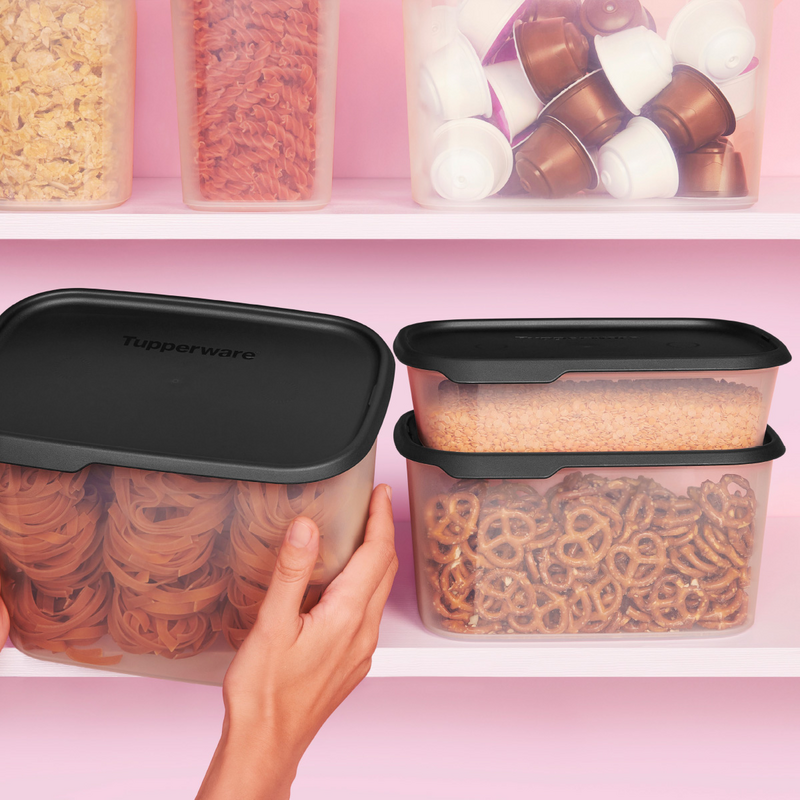 One Touch Fresh® 4,4 l Stapelbarer Vorratsbehälter für Nudelnester, kurze Nudeln, Cornflakes und vieles mehr