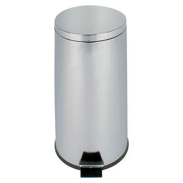 Collecteur à pédale JVD 30 L inox miroir