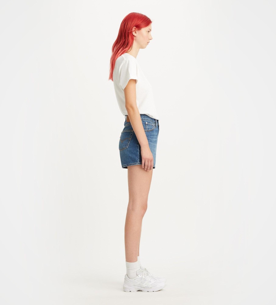Shorts Levi's Mom 80 Azul
