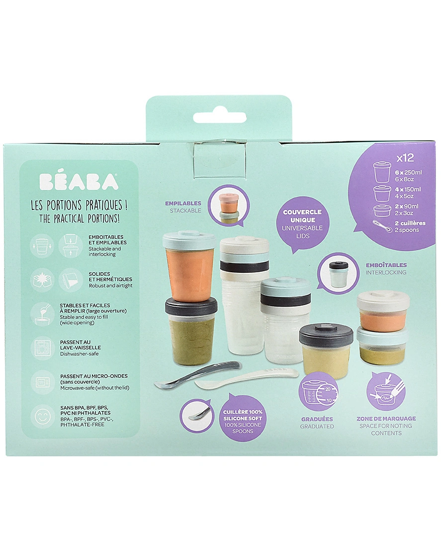 Vorratsdosen-Set FIRST MEAL PACK 14-teilig in storm
