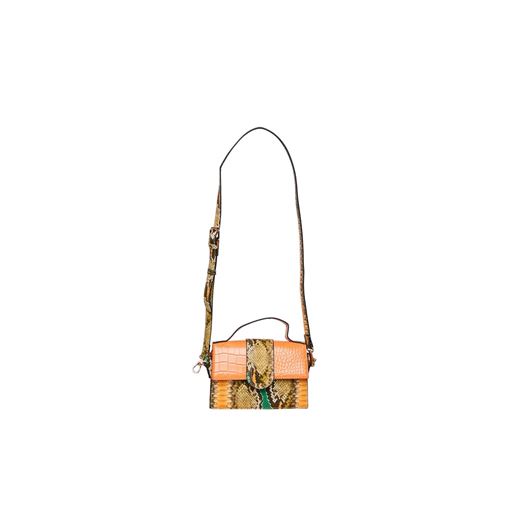 Pieces Kota Snake Crossbody Taske, Papaya