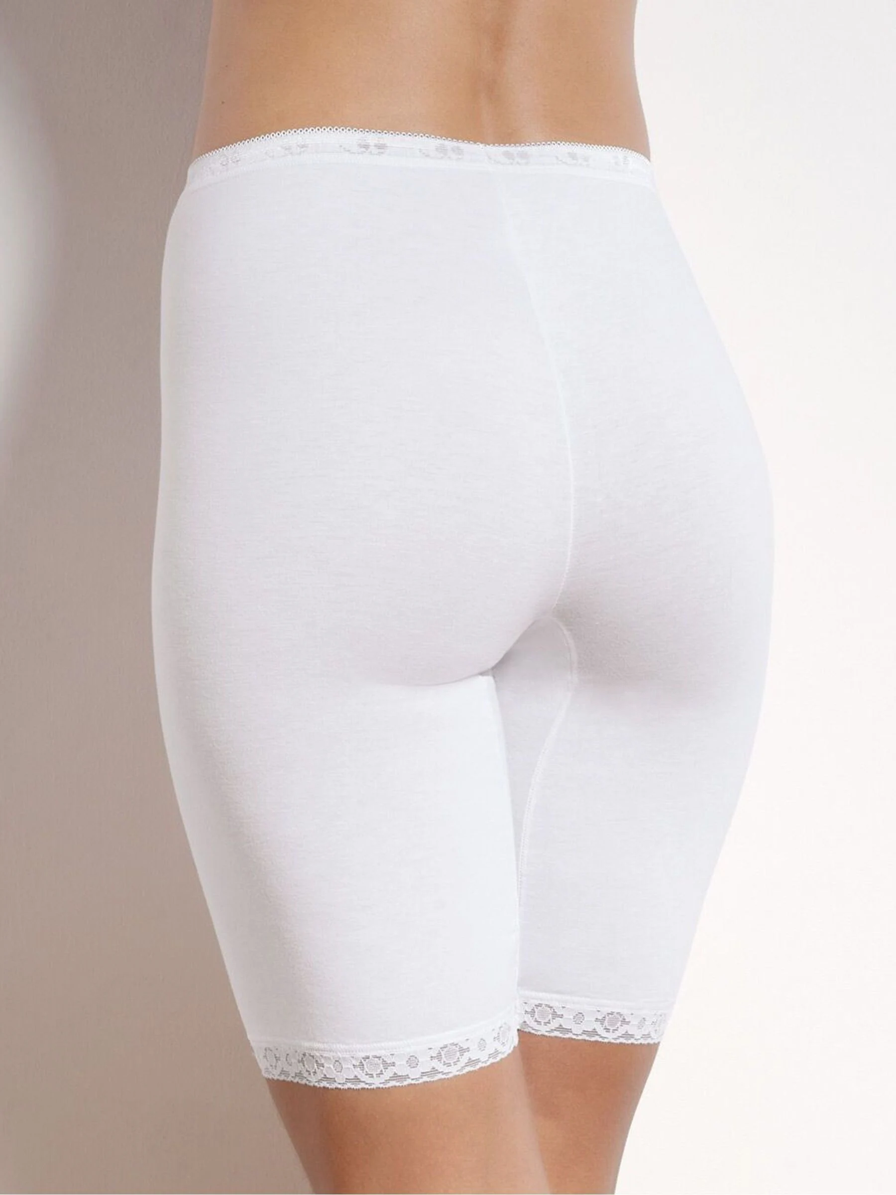 Wit - Sloggi Basic+ set van 2 lange shorts
