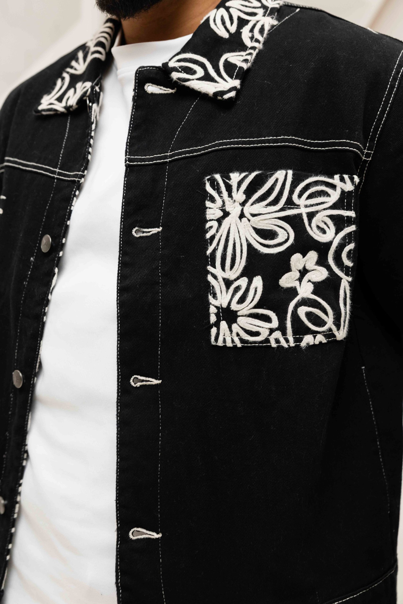 Project X Paris Bandana Set Heren Zwart/Wit