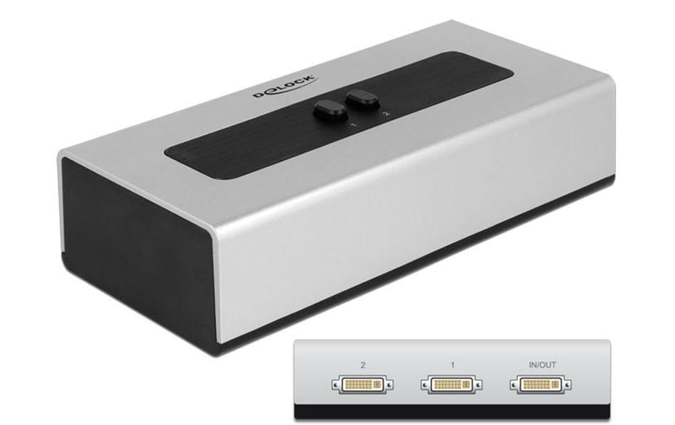 Switchbox DVI 2 Port DVI-I (24+5)Bidirektionaler Umschalter