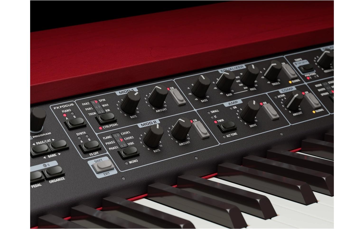 E-Piano Nord Grand 2<br>88-töniges Responsive Hammer-Keybed mit Dreifach-Sensoren