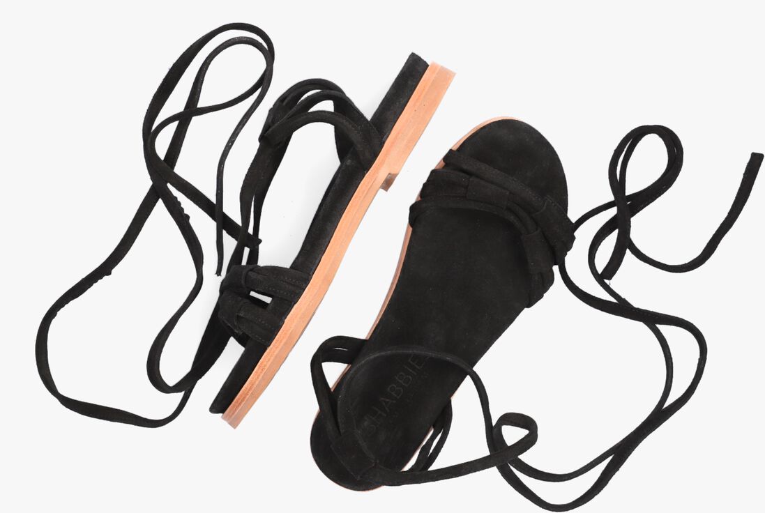 SHABBIES zwarte shabbies sandalen 170020161