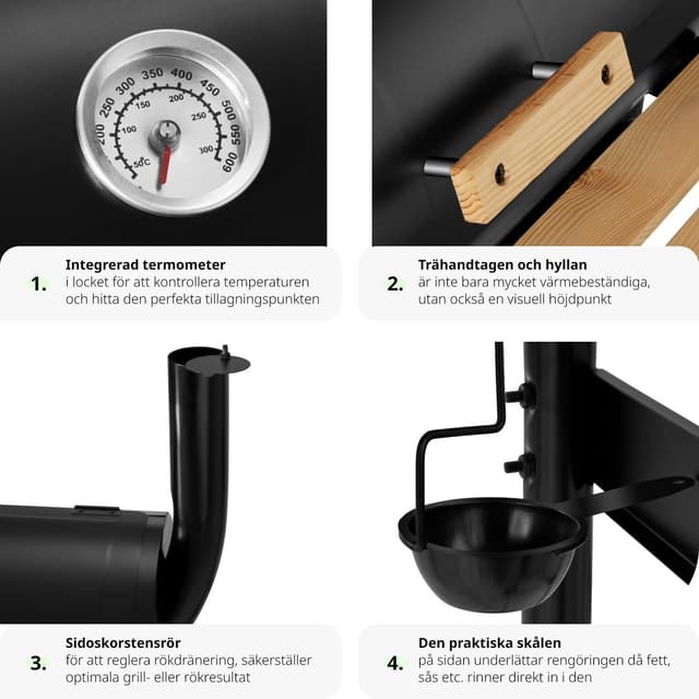 Grill med termometer