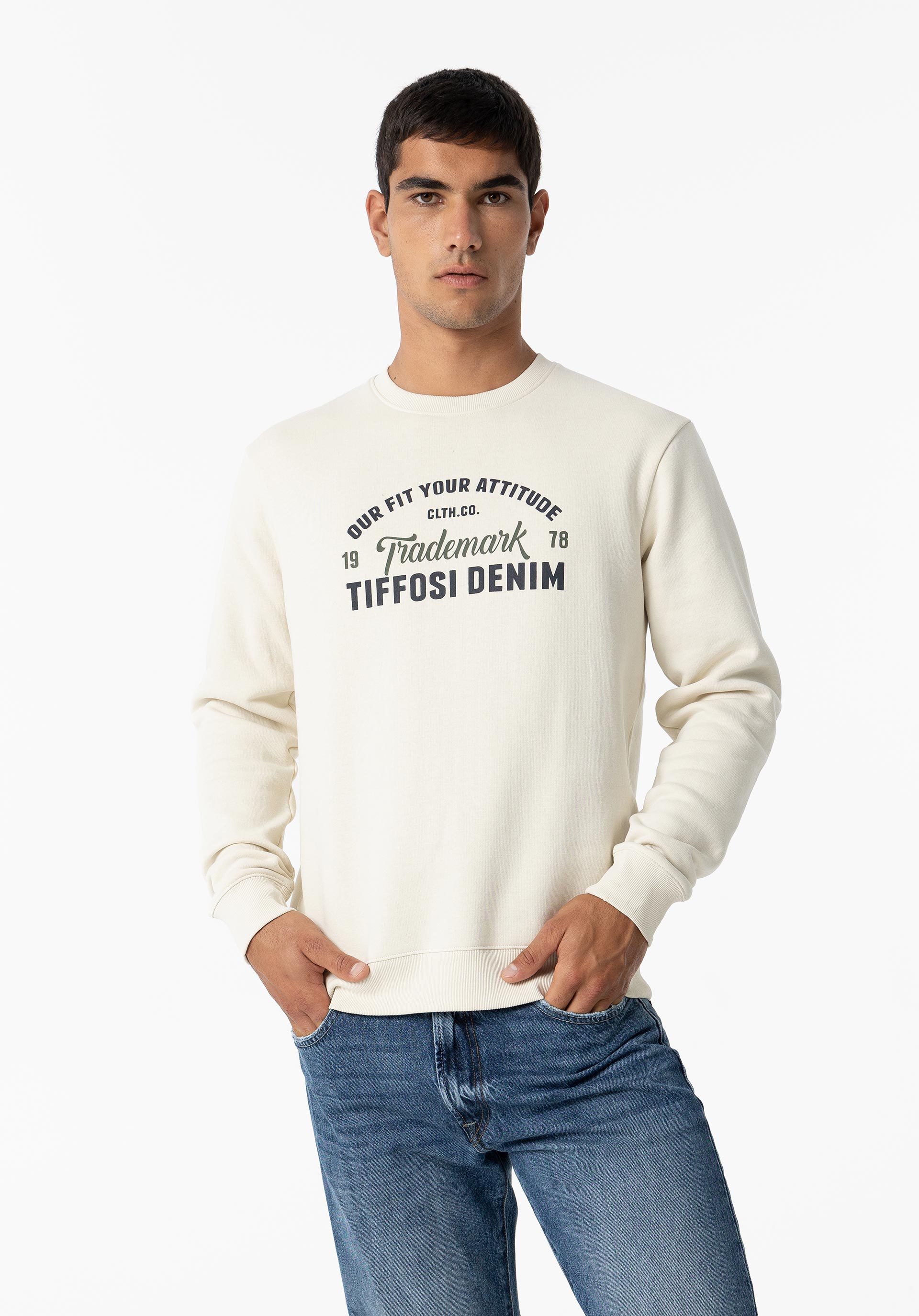 Sweatshirt com Estampado Frontal