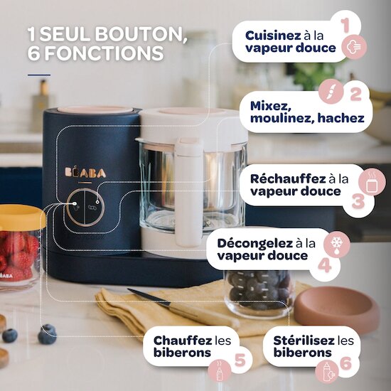 Babycook Néo Robot Bébé 6 en 1   Night Blue        de               Béaba