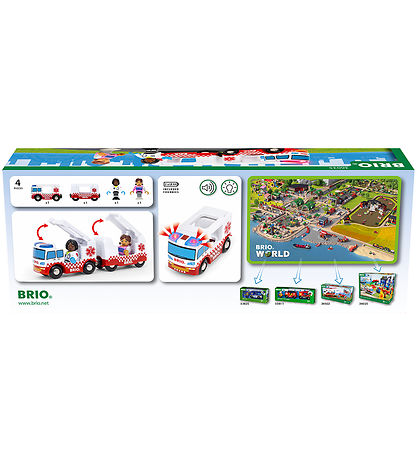 BRIO WoRød Redningsambulance - 2 Dele - 36035