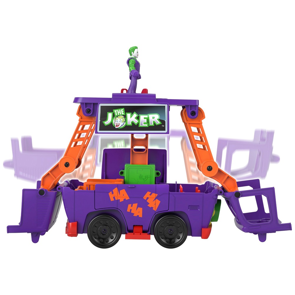 Imaginext DC Super Friends: Joker-Van-Hauptquartier mit Batman- und Joker-Figuren